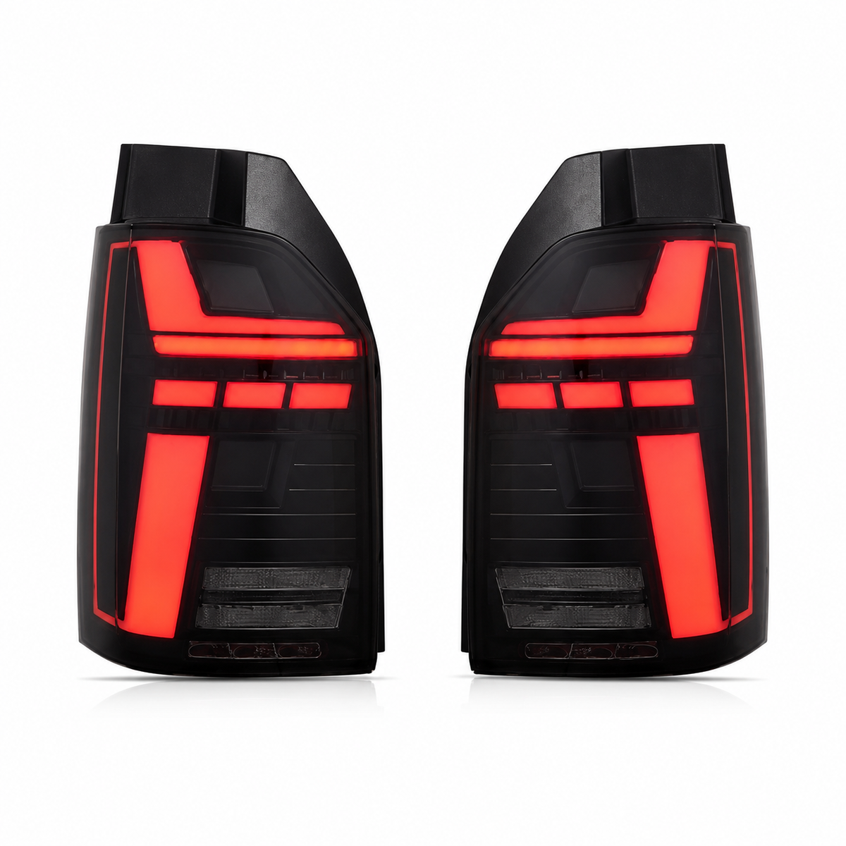 VLAND VW Transporter T5 T5.1 Caravelle 2015-2024 LED Smoked Tail Lights Plug and Play