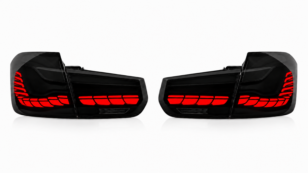 VLAND BMW M3 3 Series F30 F35 F80 Saloon 2012 - 2018 GTS OLED Red Tail Lights Plug and Play