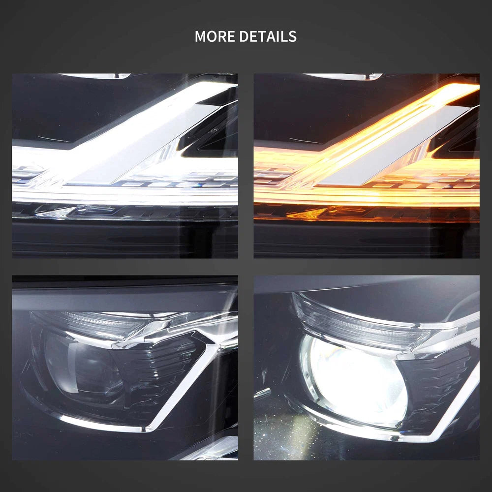 VLAND VW Transporter T6 2015 - 2019 LED Dual Beam Projector Headlights Plug & Play