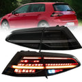 VLAND Plug and Play LED Smoked Tail Lights for 2013–2019 VW Golf MK 7 MK7.5