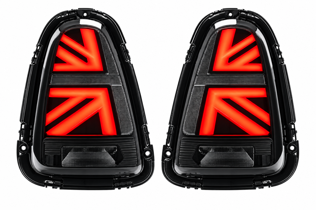 VLAND Union Jack LED Rear Lights Smoked Mini R56 R57 R58 R59 2007-2013 - Plug N Play