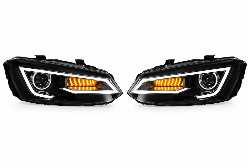 VLAND Plug and Play LED Headlights for 2009–2017 VW Polo MK5 6R 6C
