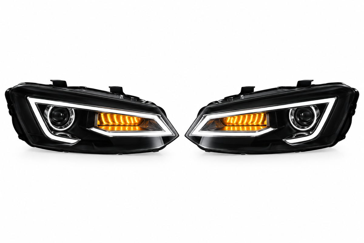 VLAND Plug and Play LED Headlights for 2009–2017 VW Polo MK5 6R 6C