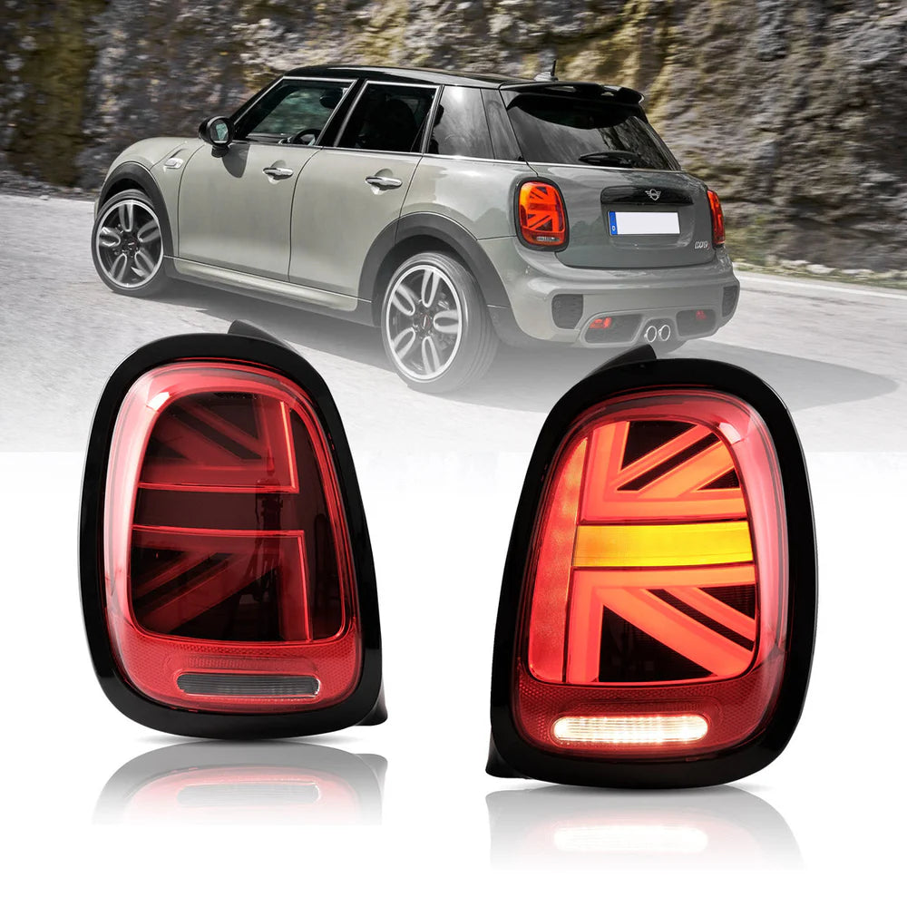 VLAND Mini Cooper F55 F56 F57 2014-2020 Red LED Taillights Plug and Play