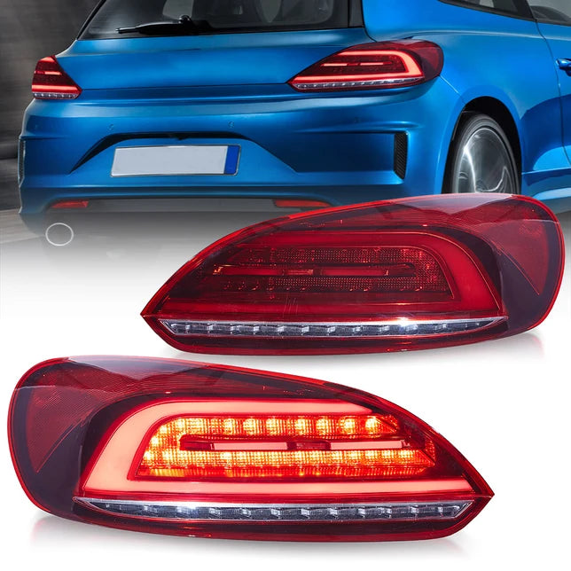 VLAND Volkswagen (VW) Scirocco 3rd Gen 2009-2014 Red LED Tail Lights Plug & Play