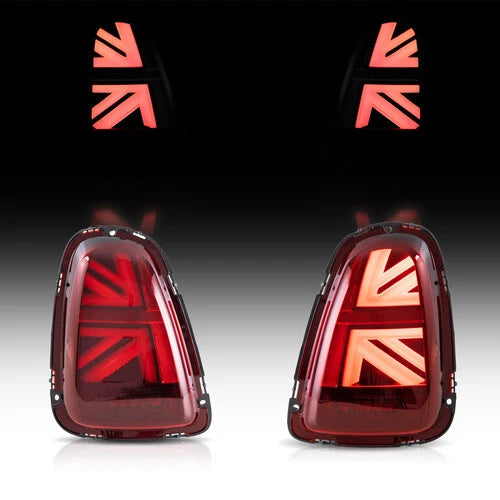 VLAND Union Jack LED Rear Lights Red Mini R56 R57 R58 R59 2007-2013 - Plug N Play
