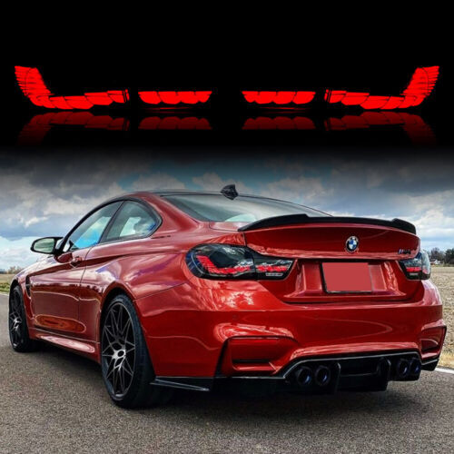 VLAND BMW 4 Series M4 2014 - 2024 OLED GTS Smoked LED Tail Lights Plug and Play