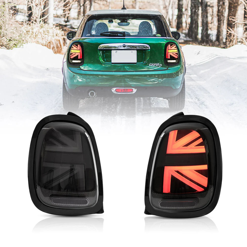 VLAND Mini Cooper F55 F56 F57 2014-2020 Smoked LED Taillights Plug and Play