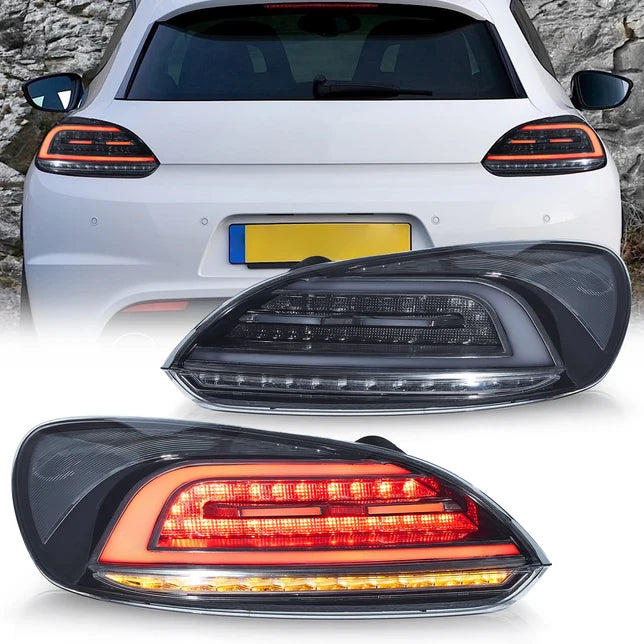 VLAND Volkswagen (VW) Scirocco 3rd Gen 2009-2014 Smoked LED Tail Lights Plug & Play